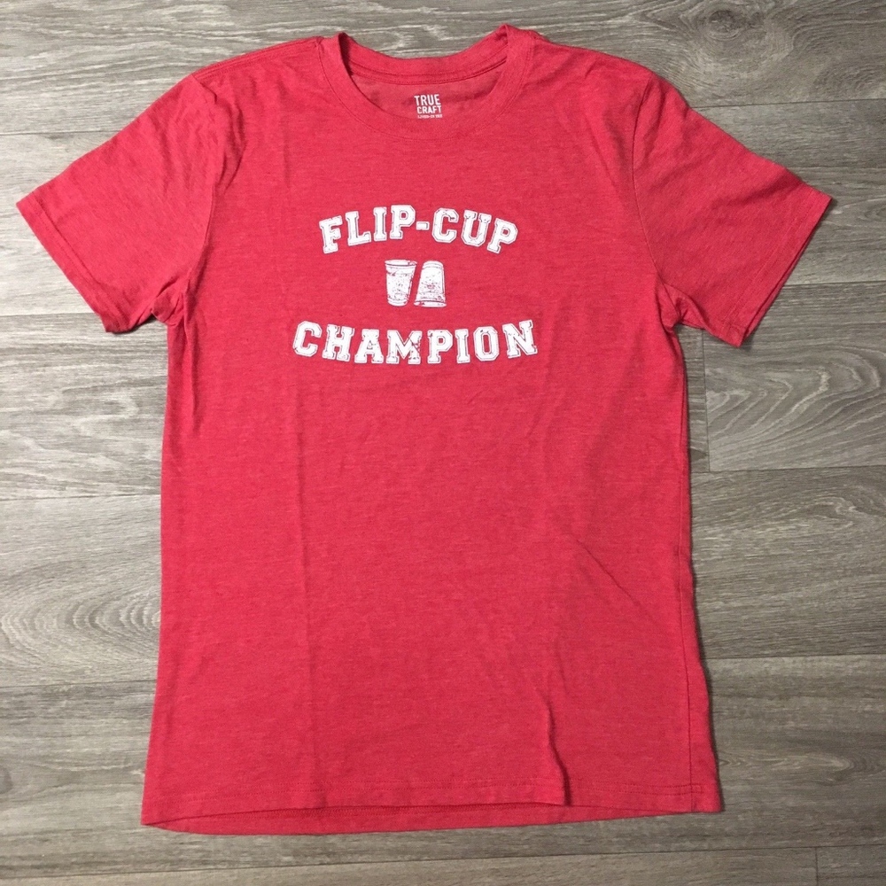 Flip Cup Champion Drinking Game Party T-shirt